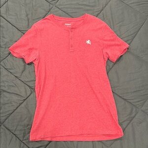 Express Scarlet Henley Tee